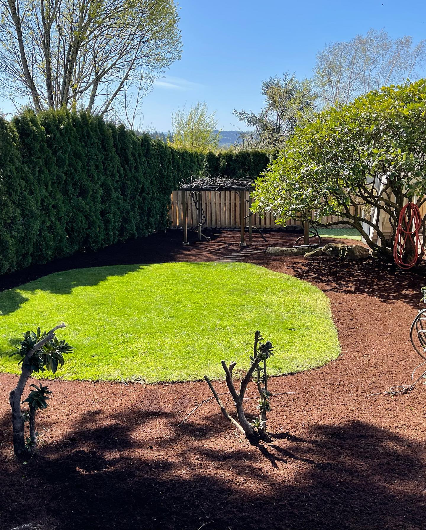 Landscape design in Clackamas, OR with native Pacific Northwest plants